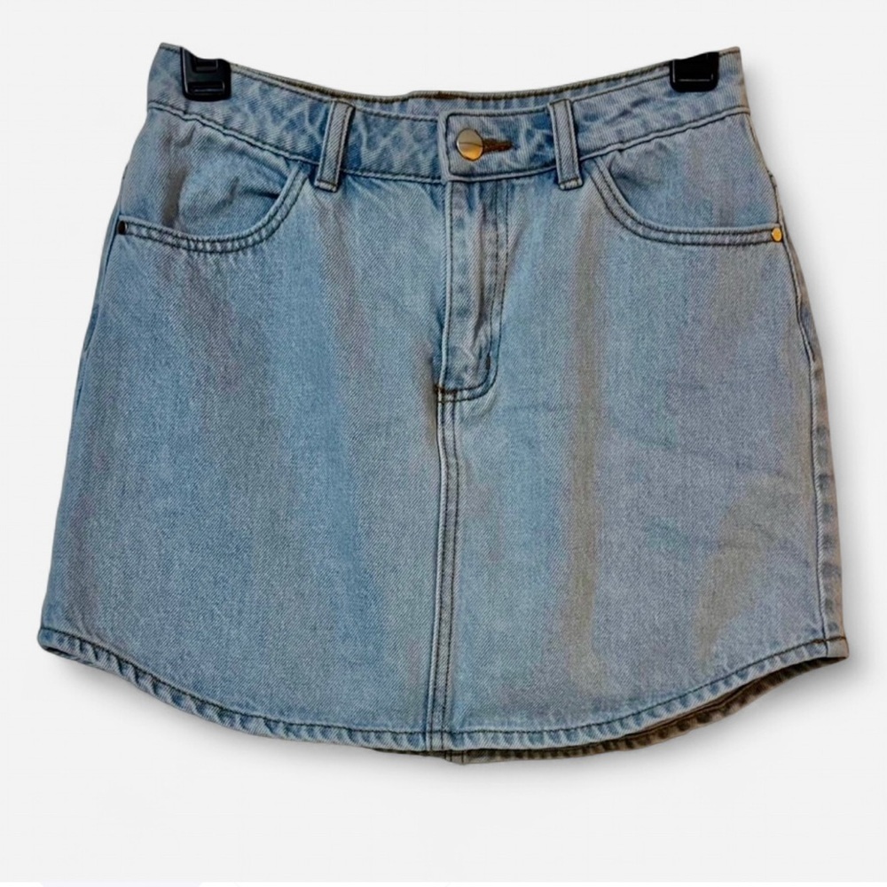 Classic Blue Denim Mini Skirt